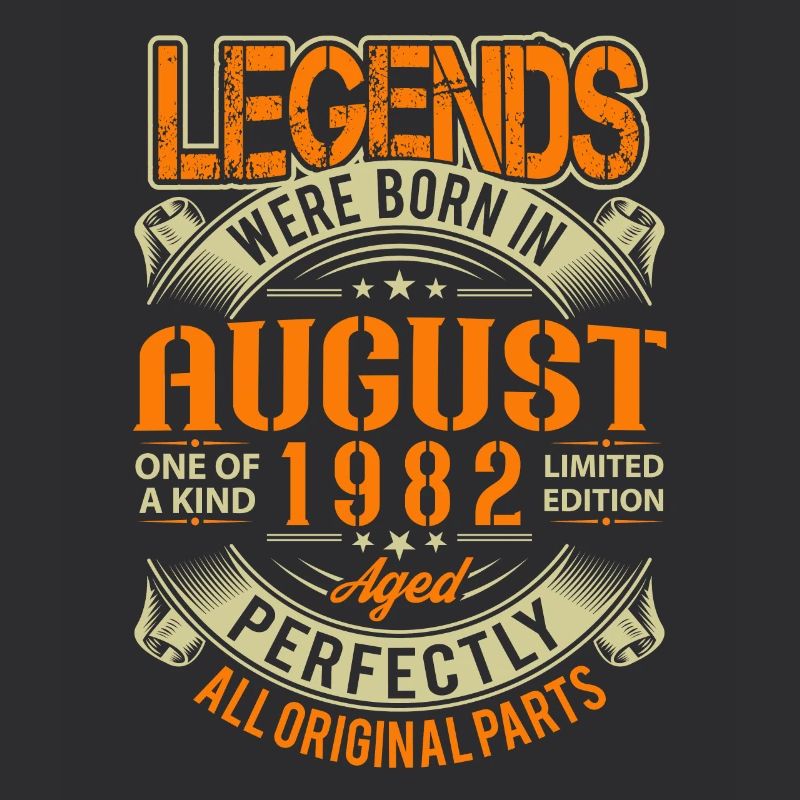 1982 August Geburtstag Legende