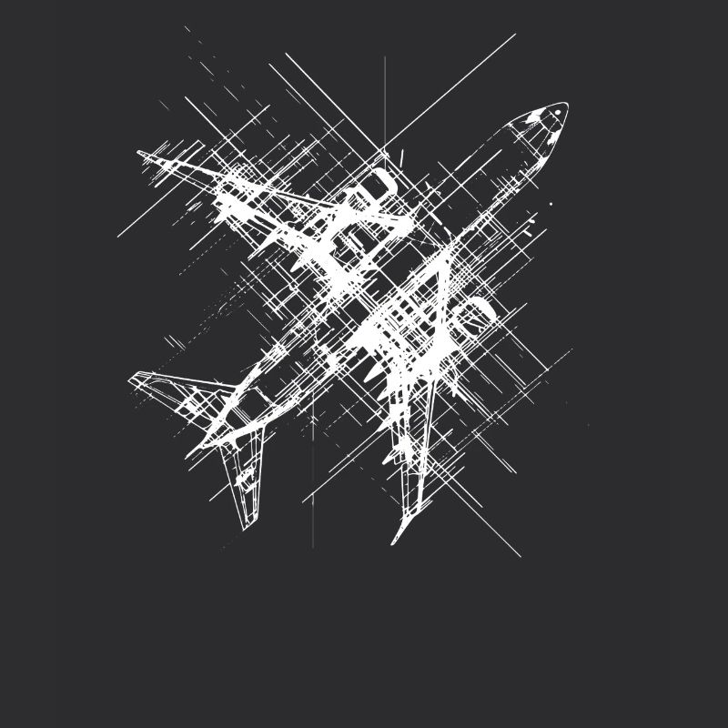 Flugzeug Line Art