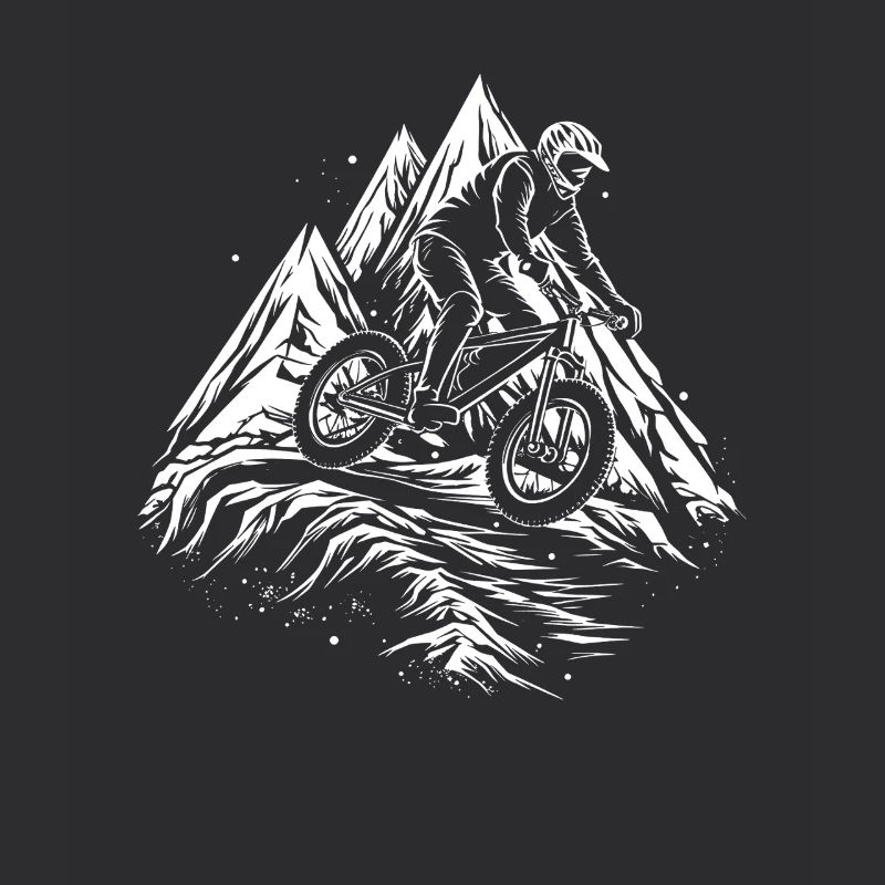 Mountain Biking Drawing
