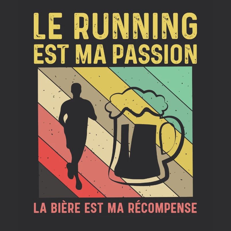 Running Passion Bière Récompense Humour Course