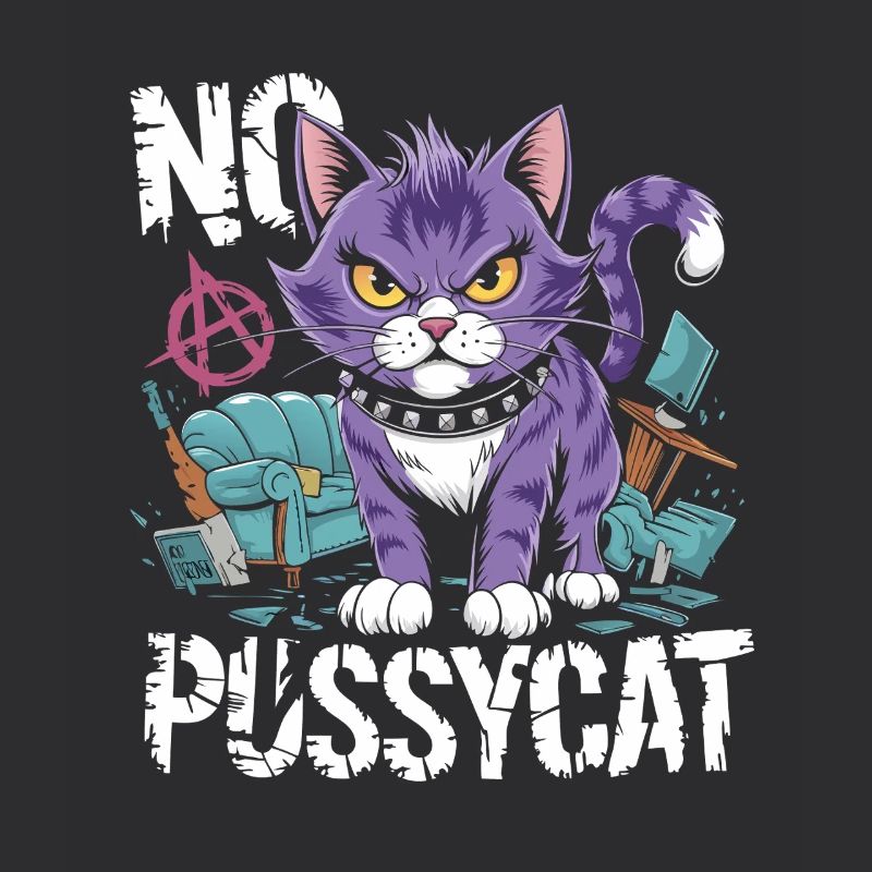 Rebellious Cat No Pussycat Design