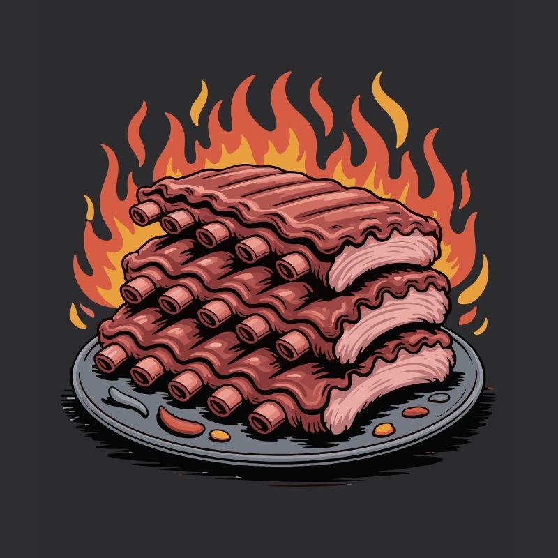 Feuergegrillte Rippchen Platte