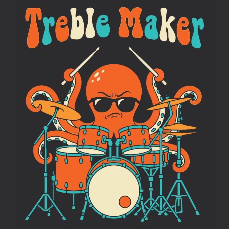 Treble Maker Drummer Musician Pun Drum