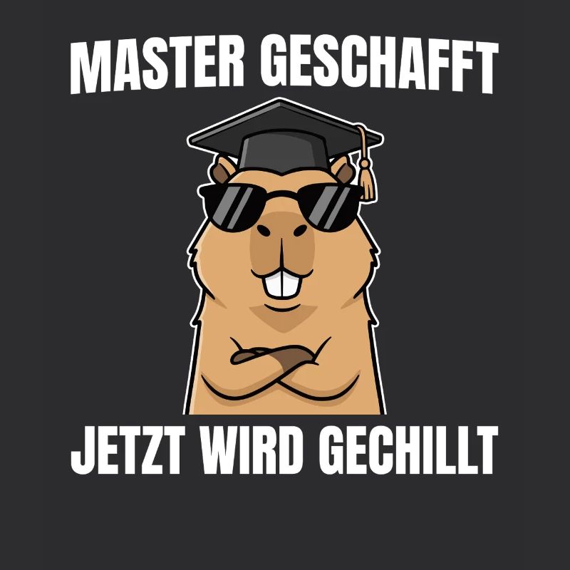 Master geschafft Capybara Bestandene Masterprüfung