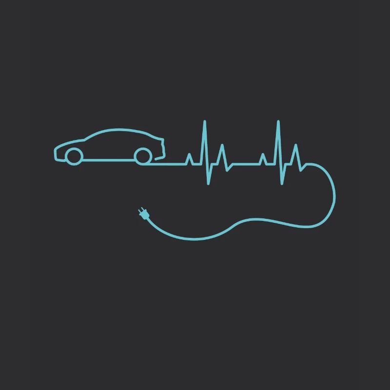 EV Herzschlag Elektroauto Ohne Emissionen E-auto
