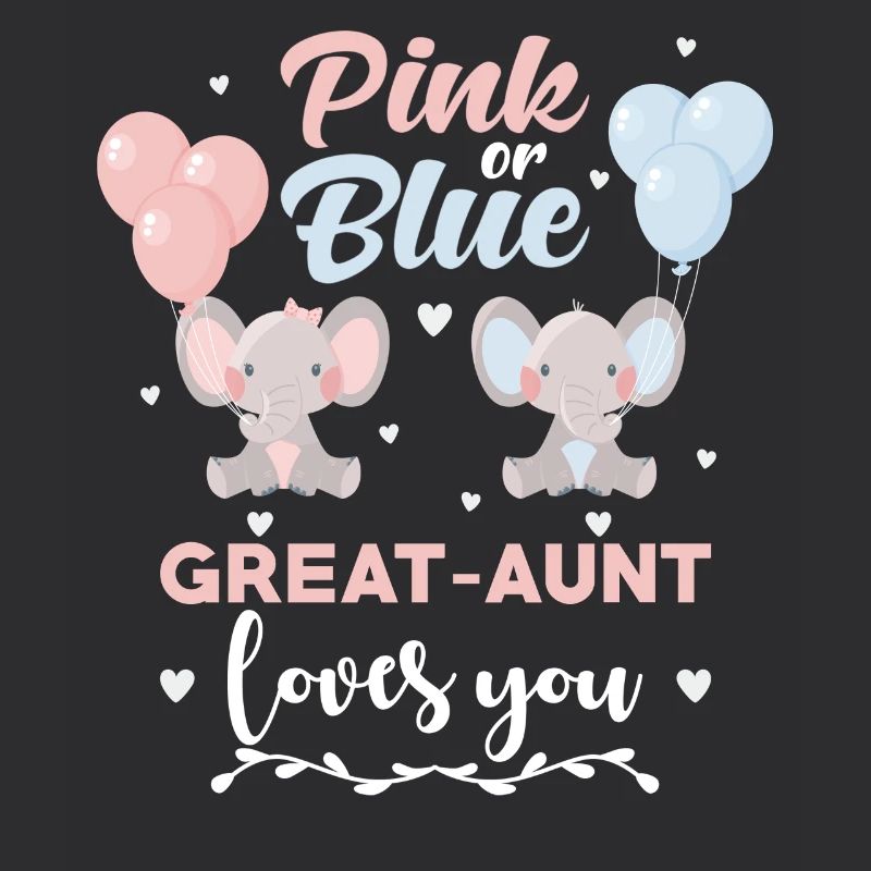 Rosa oder Blau Großtante Elefant