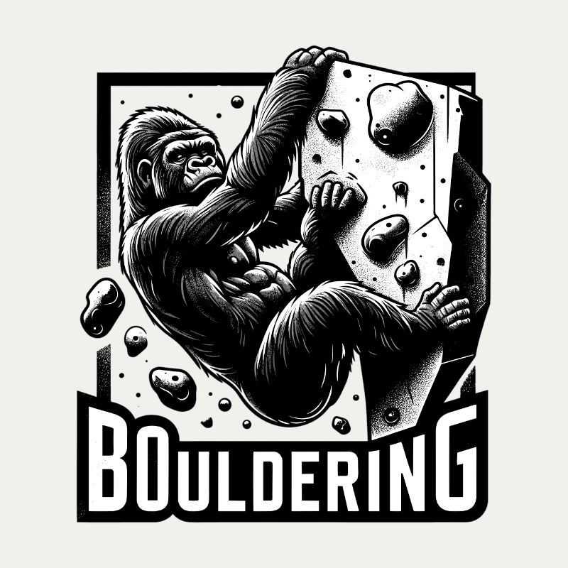 Bouldering Gorilla Silverback Cadeau