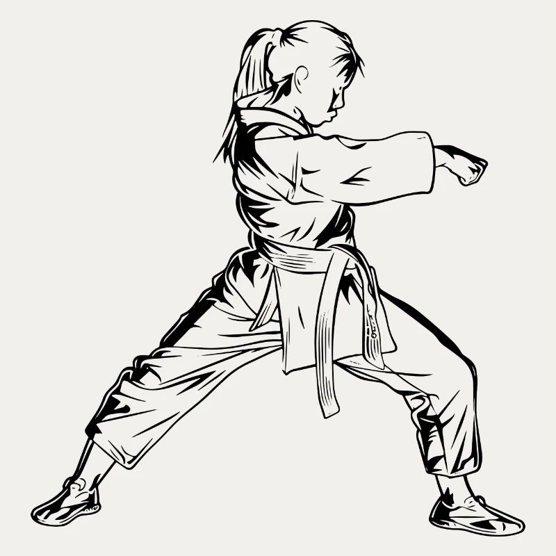 Karate Mädchen