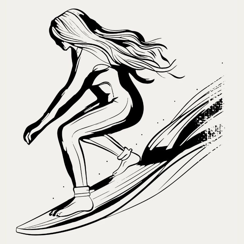 Surfer Mädchen
