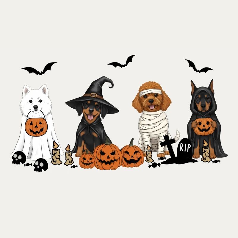 Hunde-Halloween