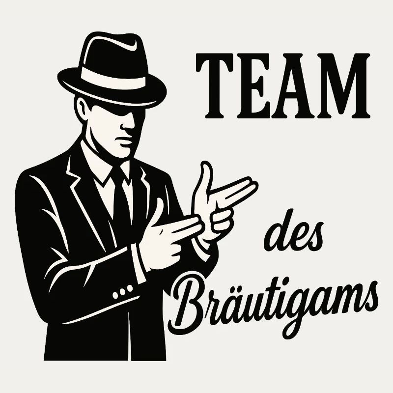 Team des Bräutigams Logo Tee