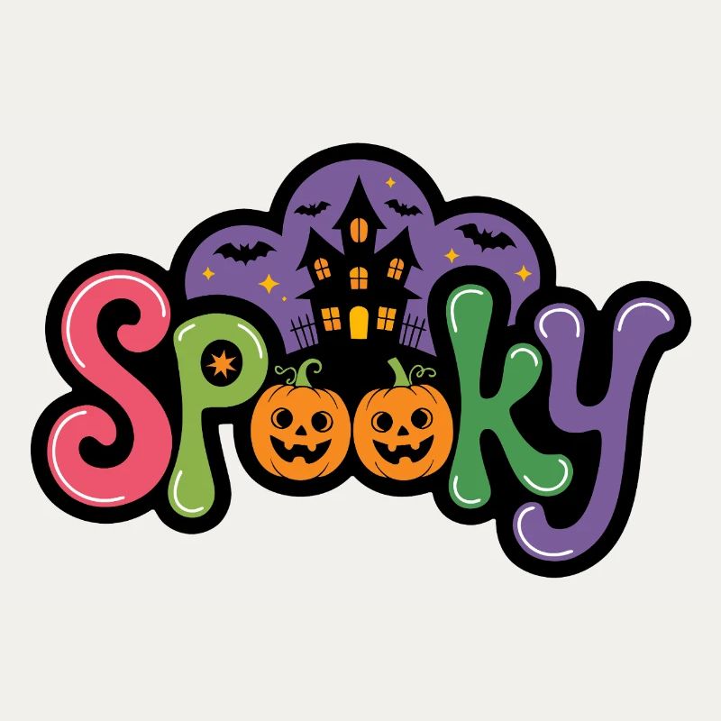 Lettrage d’Halloween effrayant