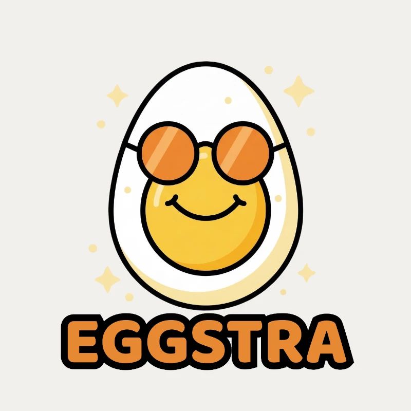 EGGSTRA Chill Fashion Egg avec lunettes de soleil Easter Easter