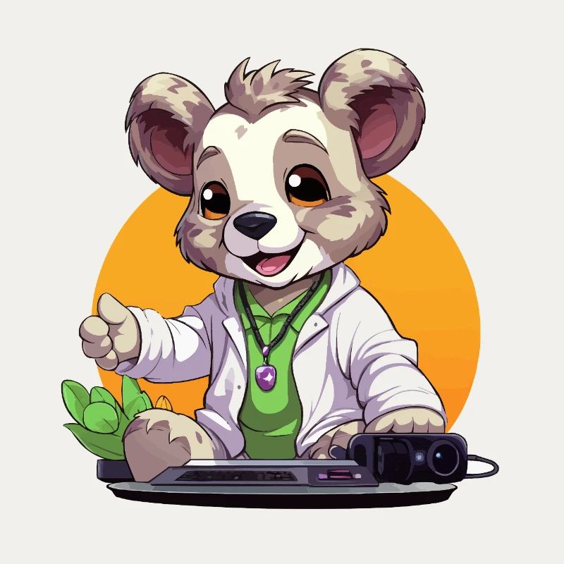 Tech-Koala Creator im Retrolook