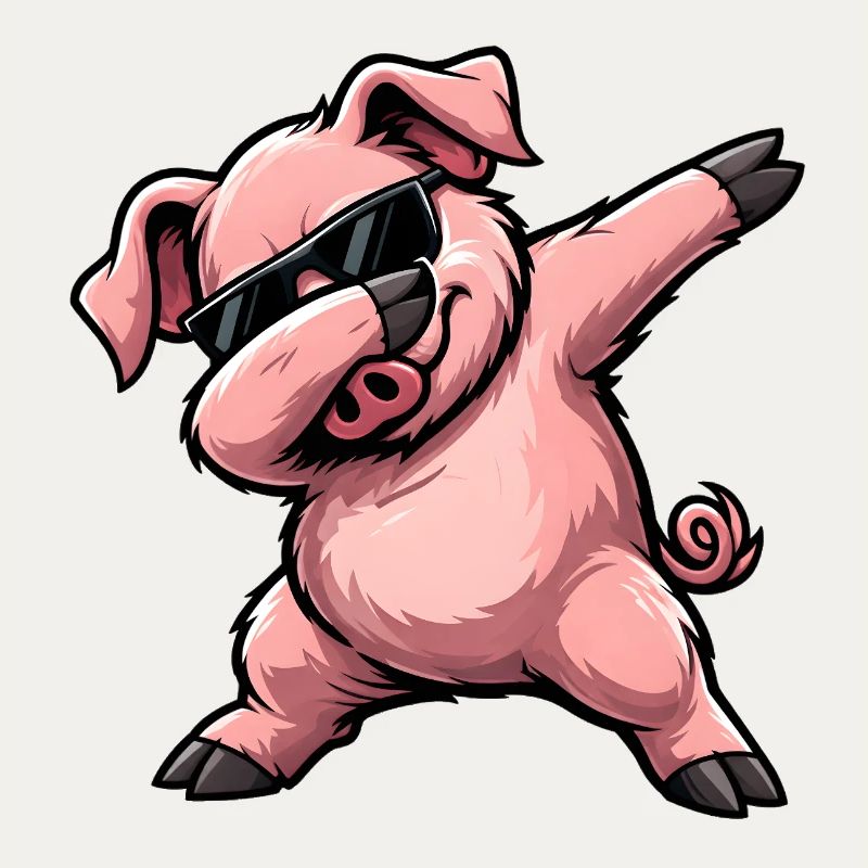 Dabbing Schwein