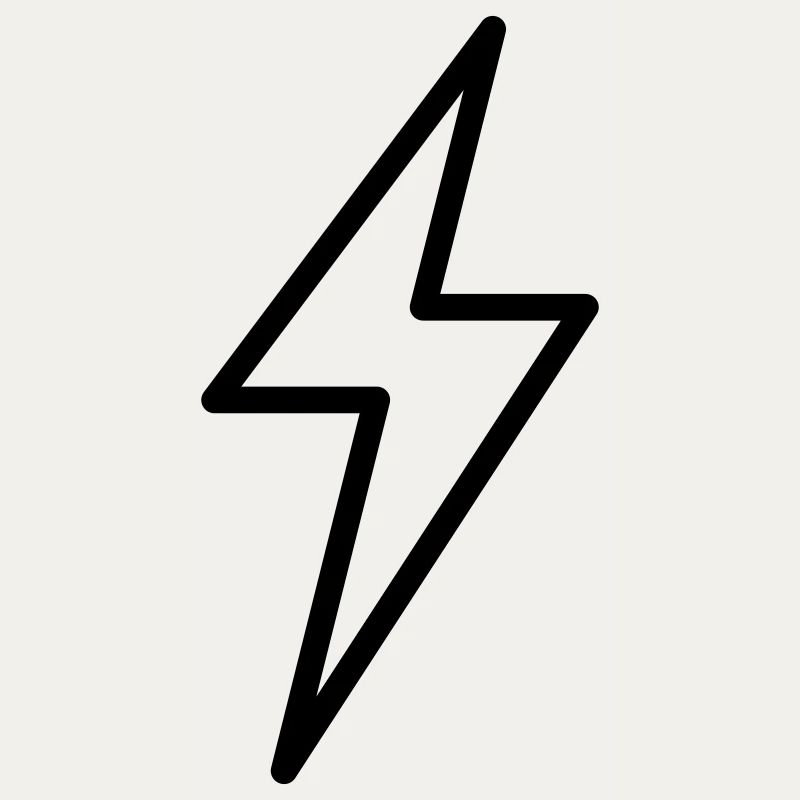 Blitz Symbol Umriss Donner Gewitter