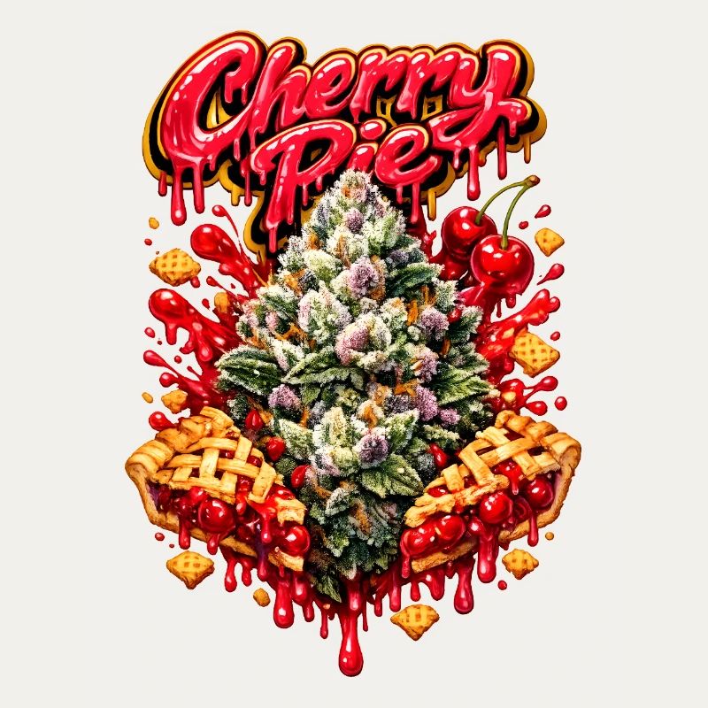 Cherry Pie Graffiti Print
