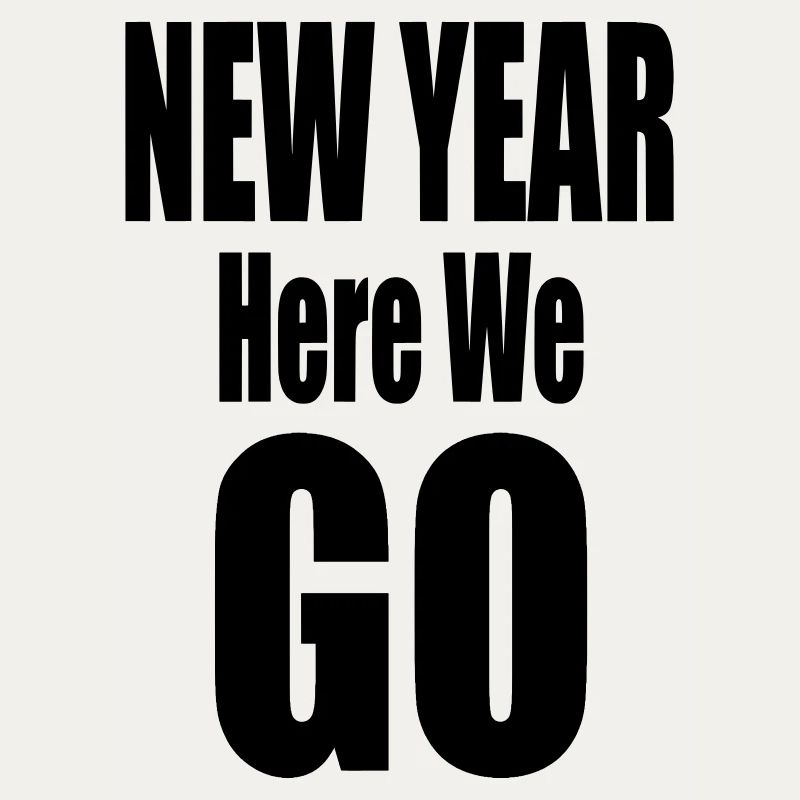 Nouvelle année, c’est parti Conception typographique audacieuse