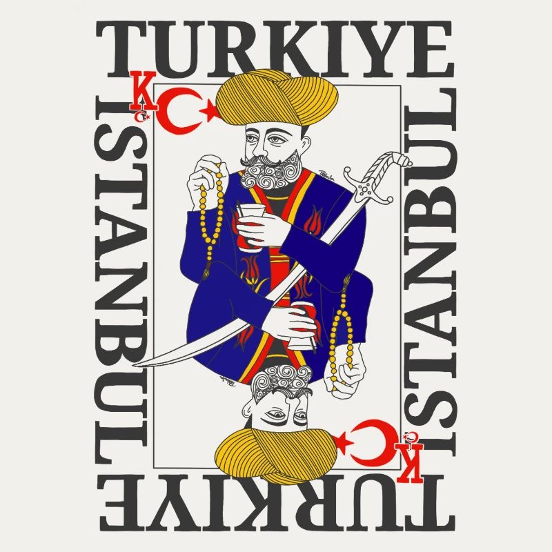 Sultan Ottoman Turkish Warrior King Card Modern Game
