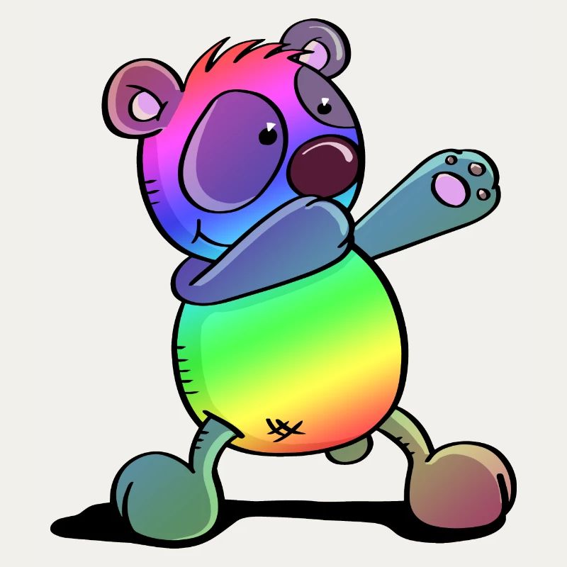Bunter Pandabär - Dab Dance - Dabbing - Panda
