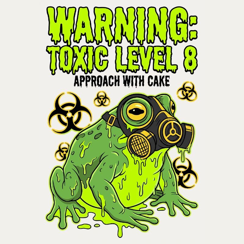 Warning Toxic Level 8 Frog