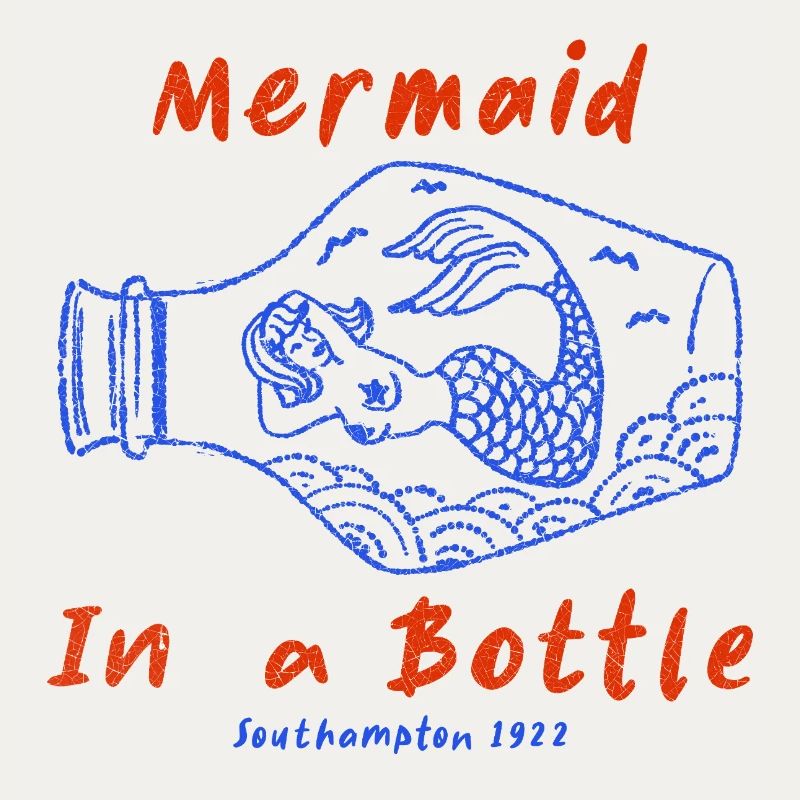 Message dans une bouteille avec sirène