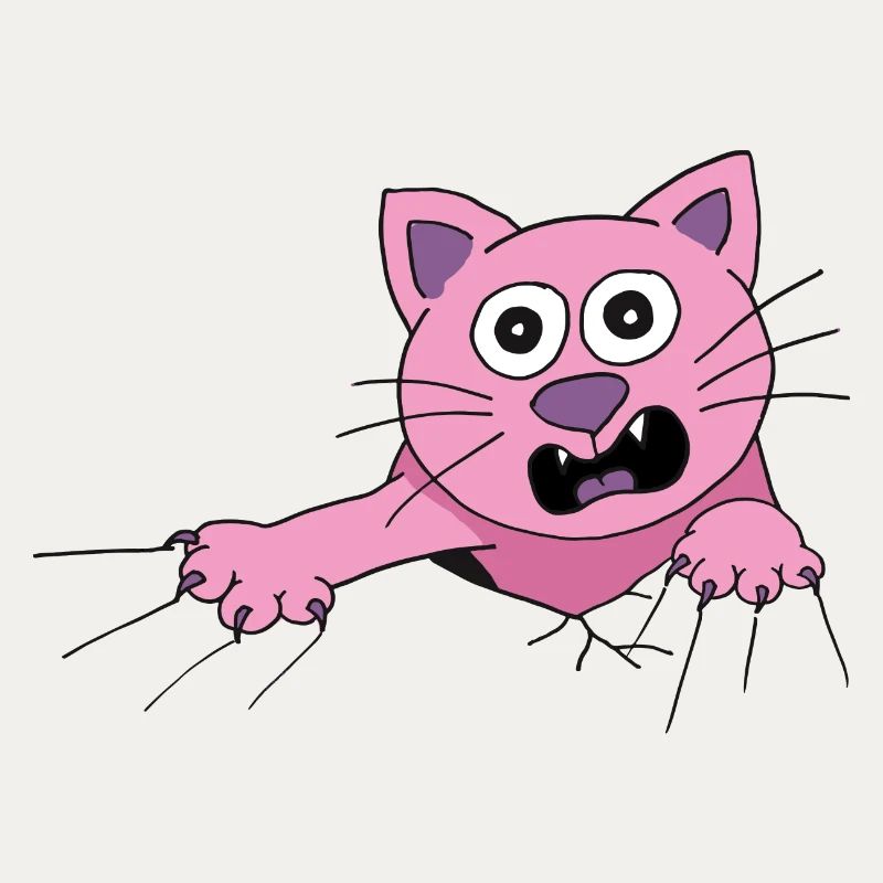 Cat screams for help