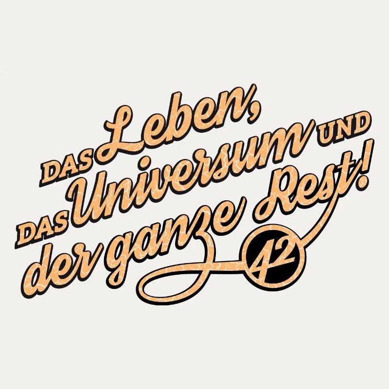 Sci Fi 42 Typografie Spruch