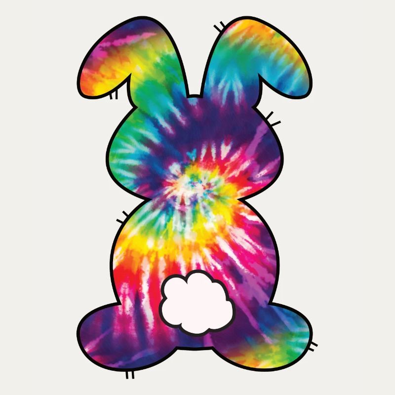 Tie Dye Rabbit Easter for Kids