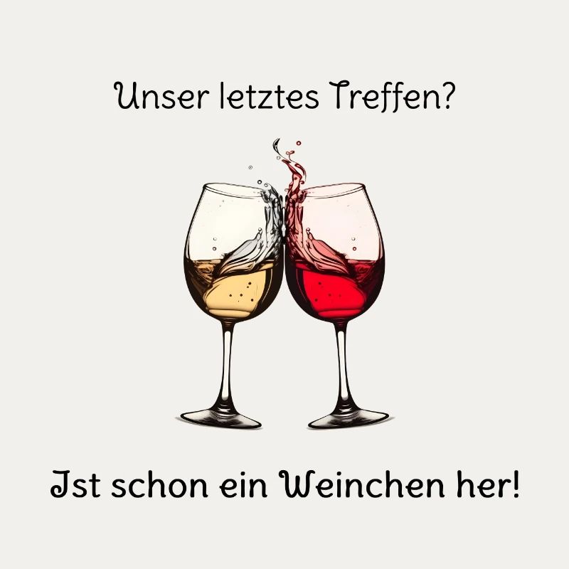 Zwei Weingläser stoßen