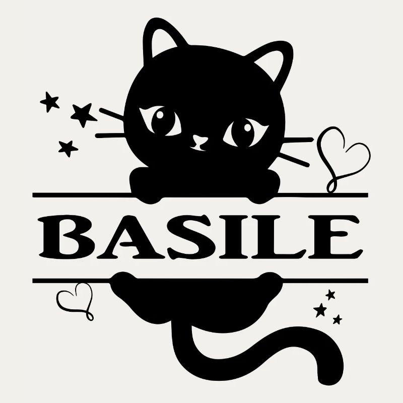 Basile t-shirt chat idée cadeau chat