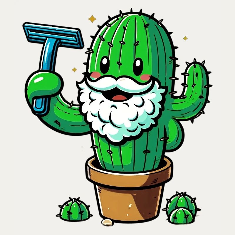 Cactus se rase la barbe