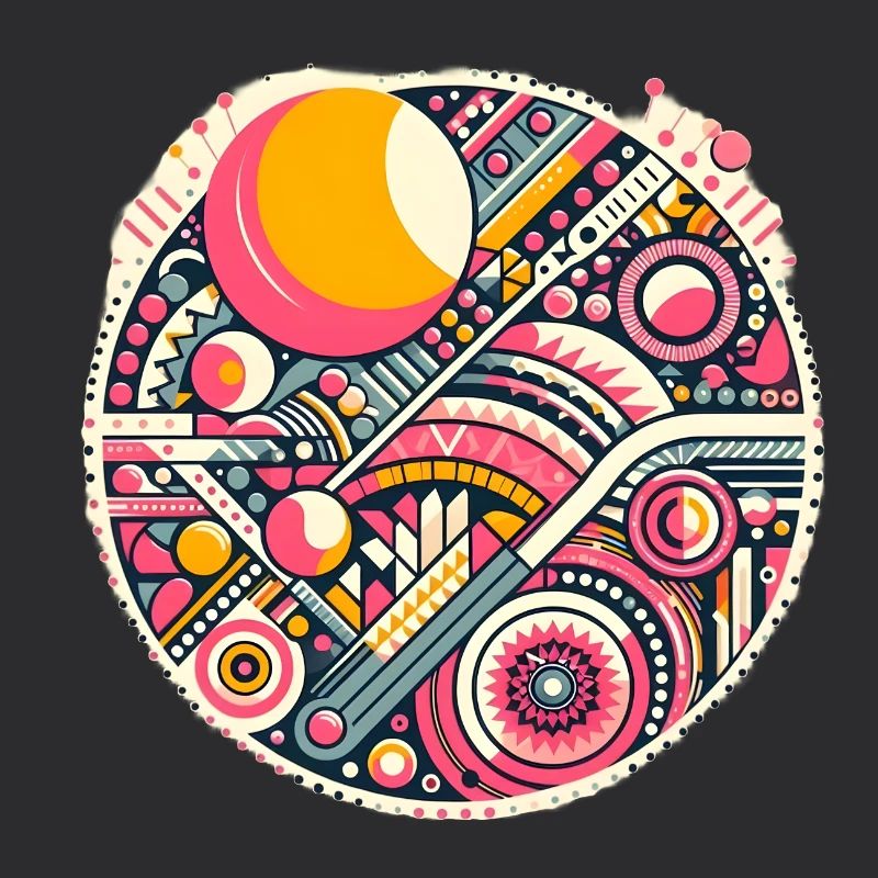 Neon Geometry — Orbit Bloom