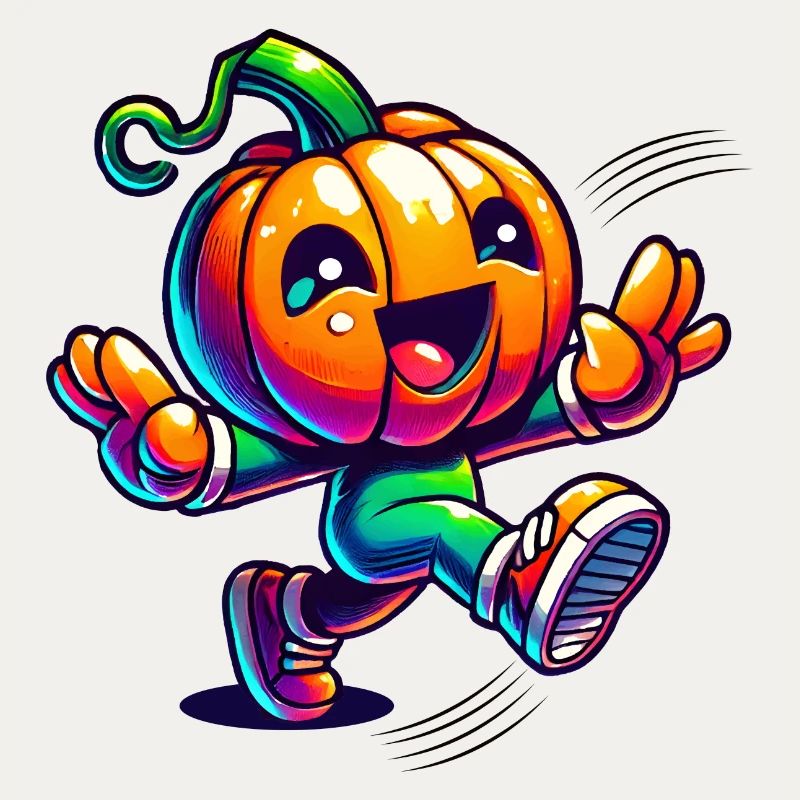 Dancing pumpkin - cute Halloween fun