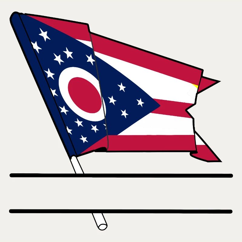 Flagge Ohio Textbanner