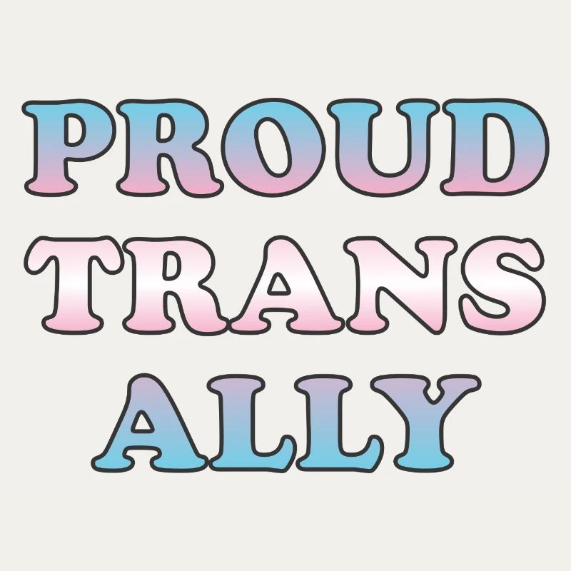 Stolzer Trans-Ally-Farbverlaufstext