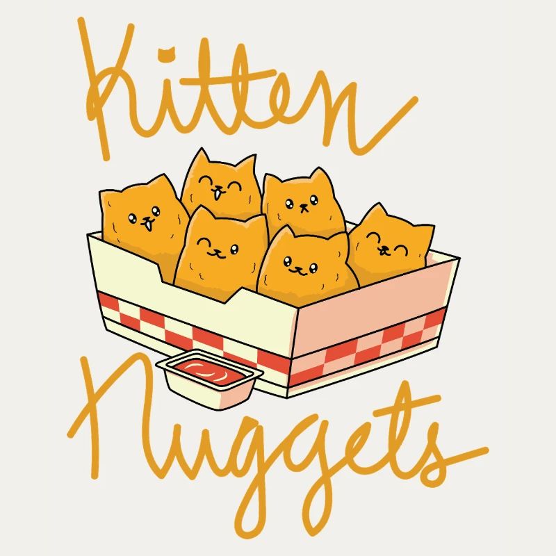 Chaton Nuggets Drôle de Chat