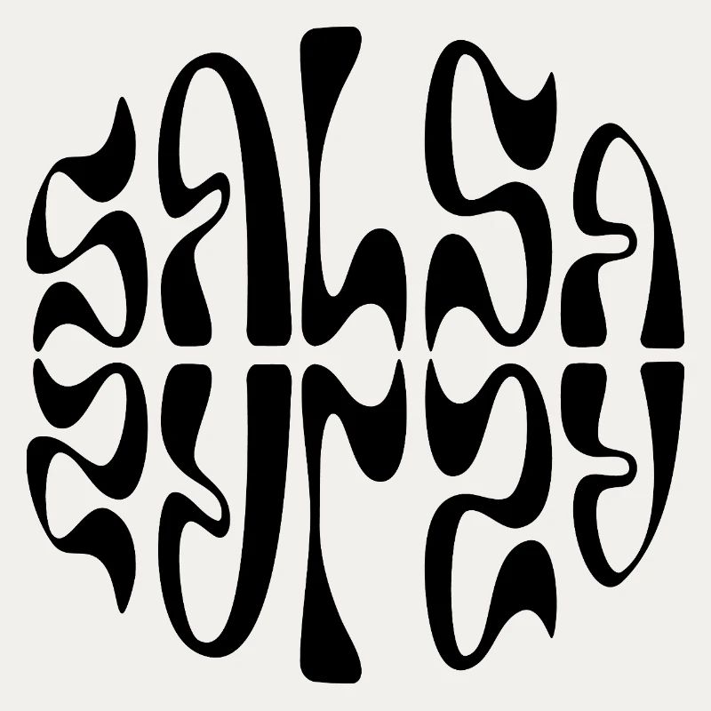 Typografisches Salsa-Logo-Design