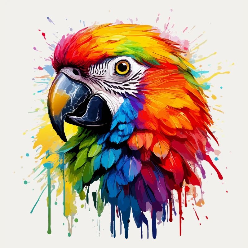 Bunter Paradiespapagei Splash