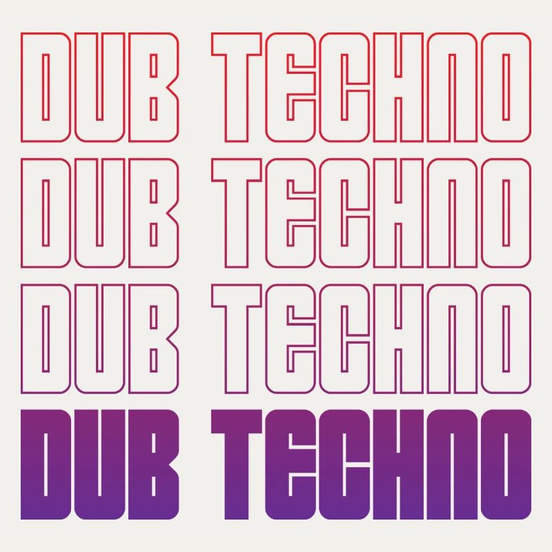 Dub Techno Neon Gradient Grid