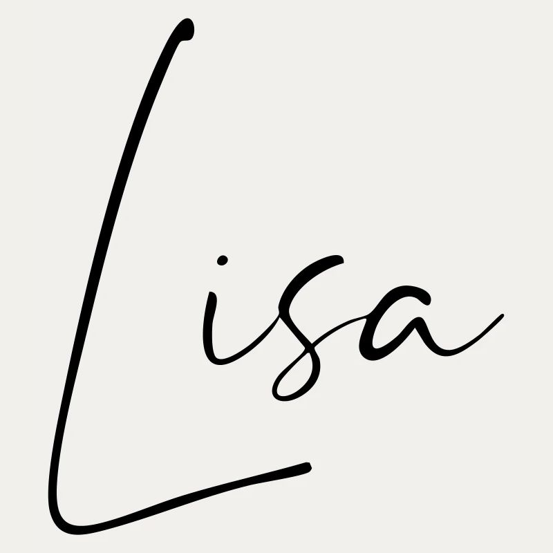 Lisa / Conception du nom de l’écriture manuscrite
