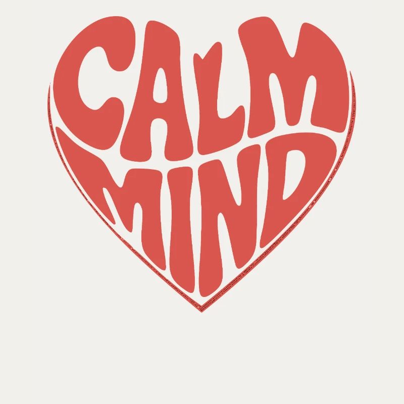 Calm Mind – Retro Heart Design