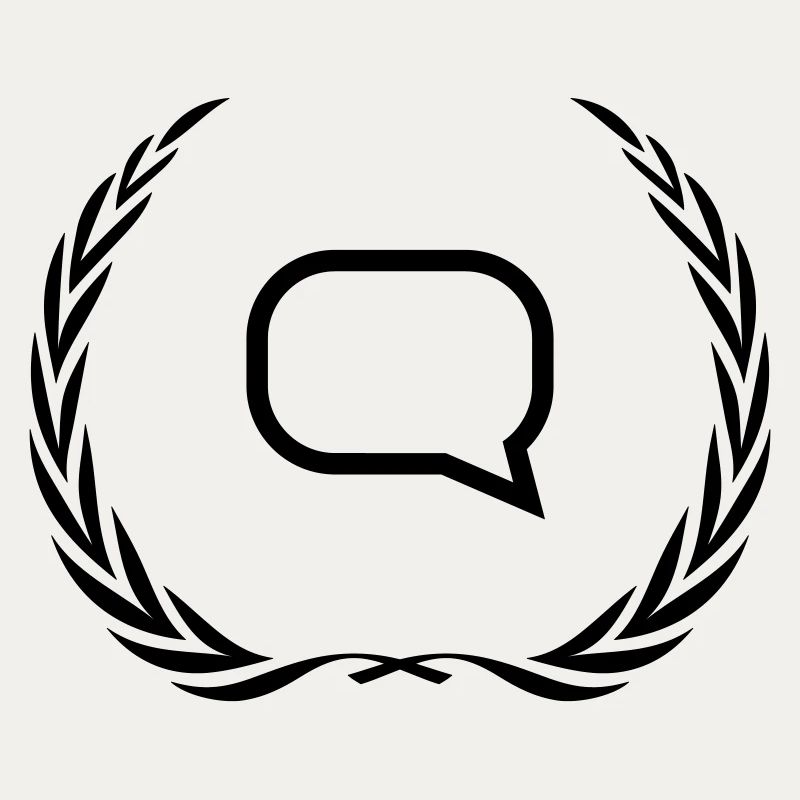 Speech bubble wreath