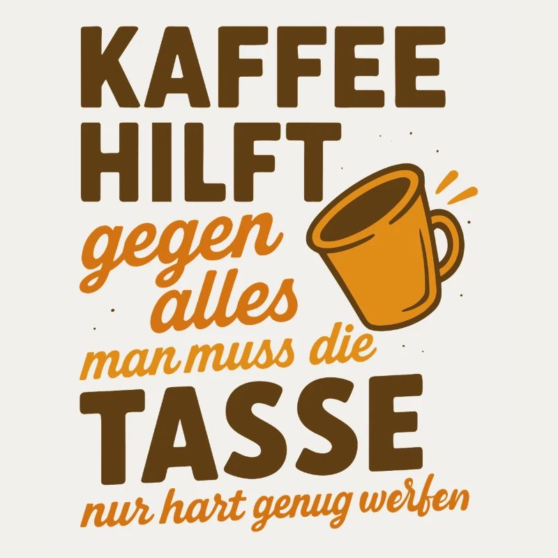 Kaffee hilft gegen alles Spruch