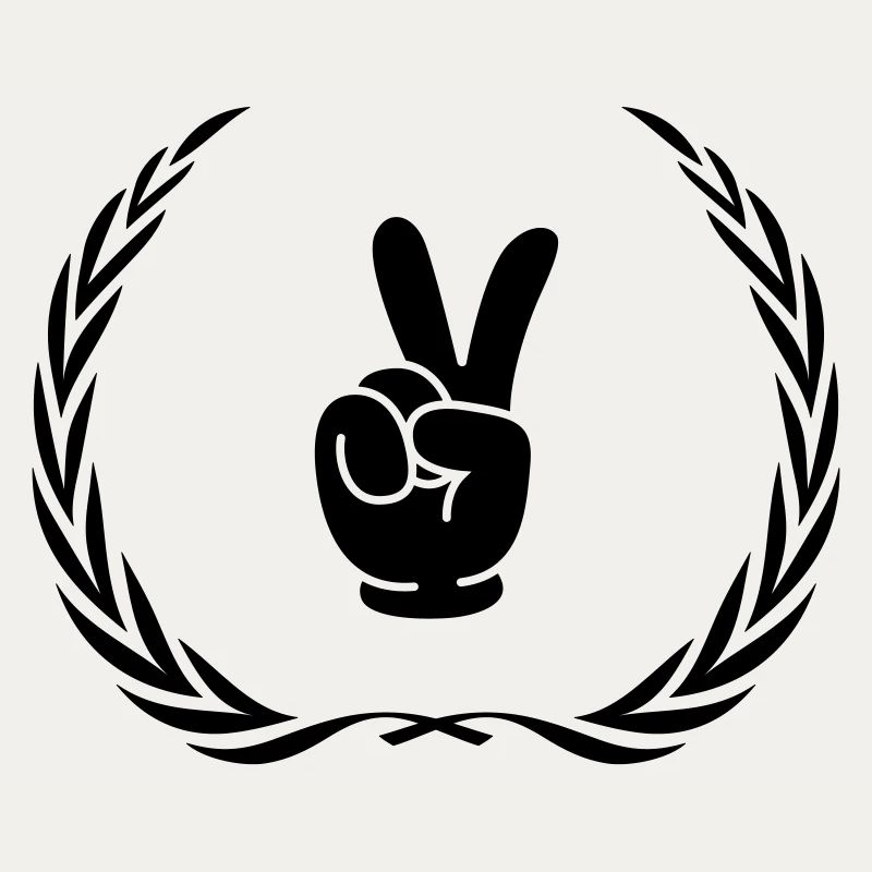 Peace Hand Comic Kranz