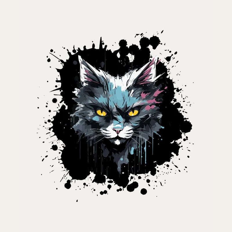Tête de chat néon Splash