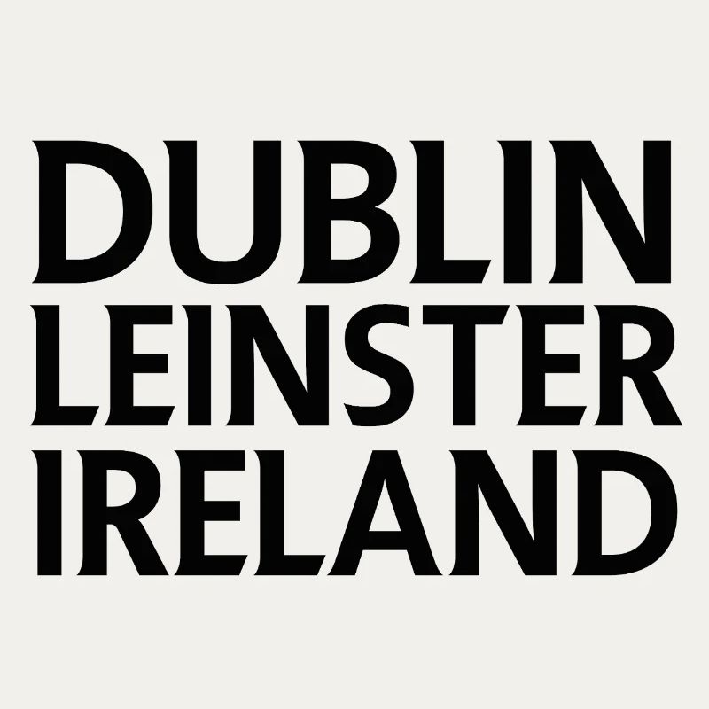 Dublin – Irlande Textdesign