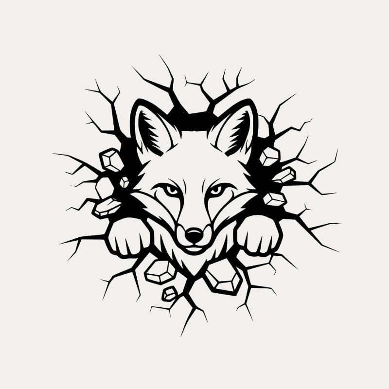 Fox Wall Breakthrough Illustration