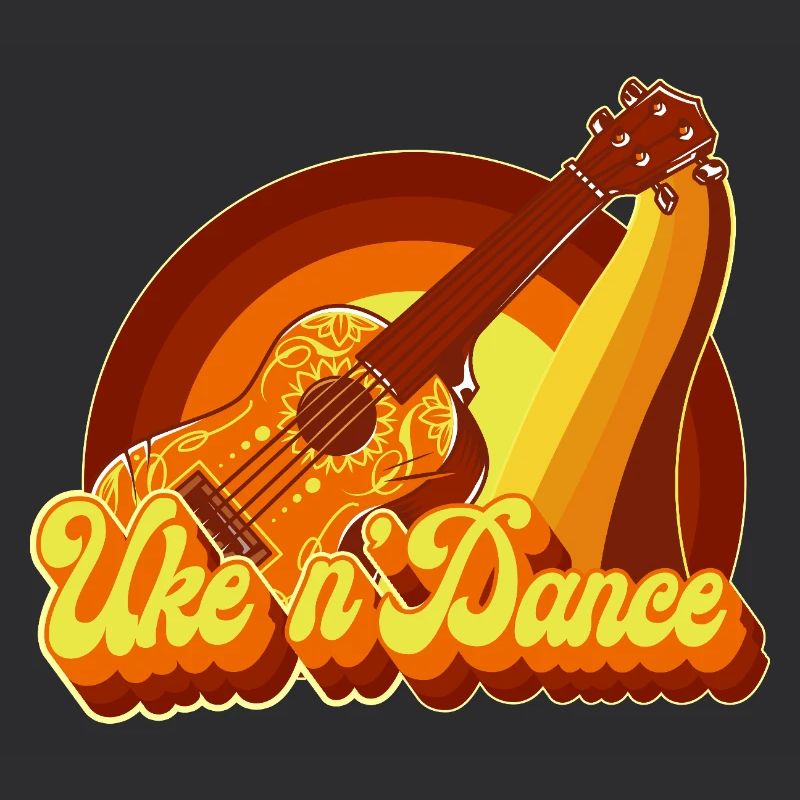 Hawaiian Ukulele Uke Retro 70s