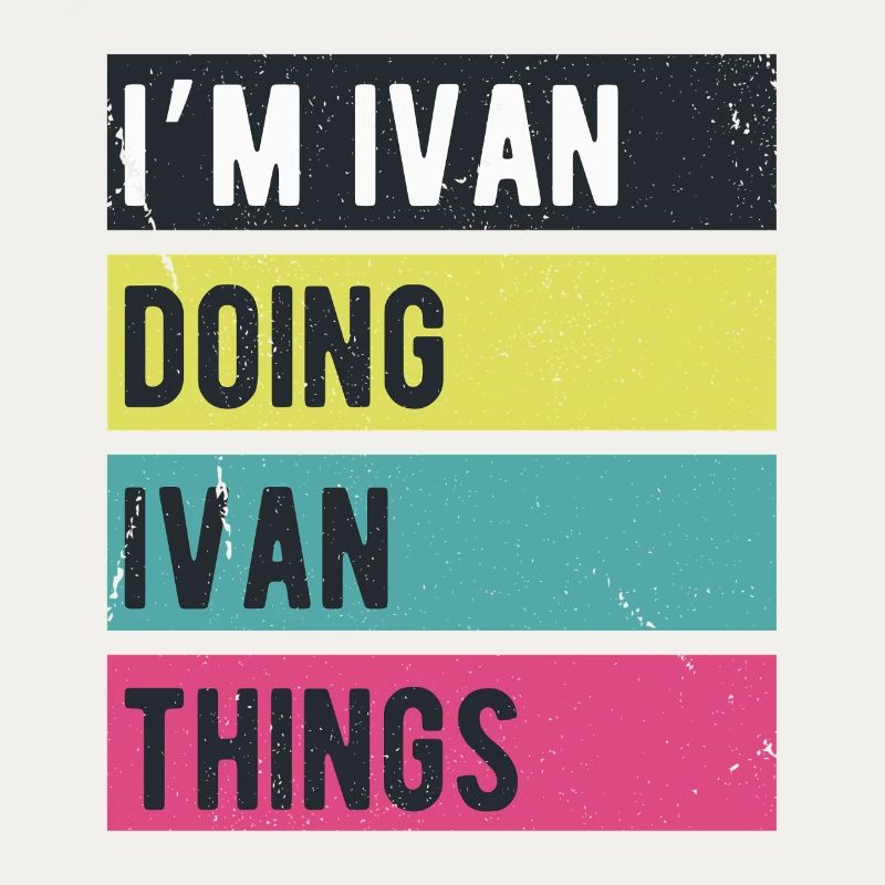 Ich bin Ivan und mache Ivan Things Retro-Farben